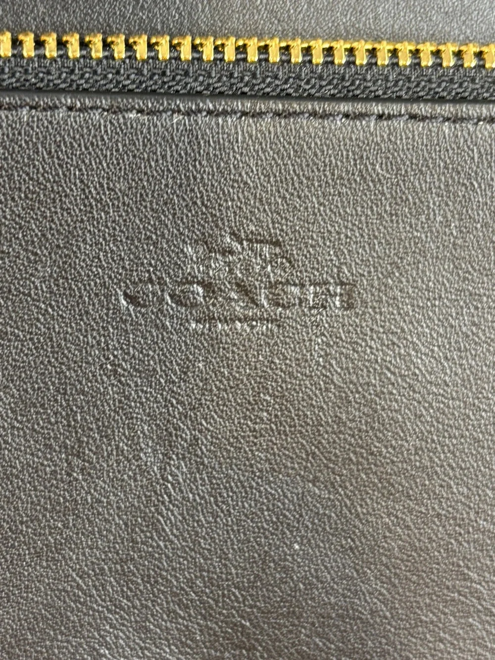 Coach Anna Foldover Clutch Crossbody in Signature Canvas Black/Brown